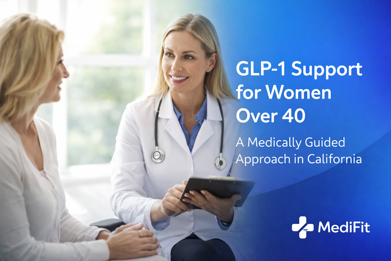 2 women talking about how to lose weight with medically guided help