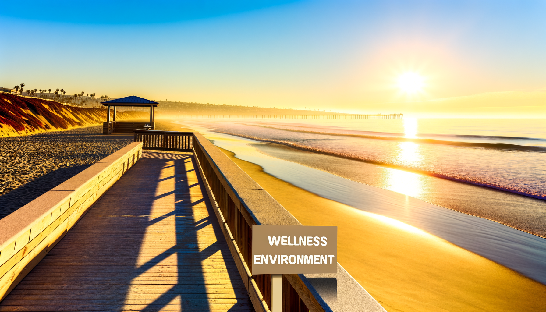 San Diego beach sunrise representing wellness lifestyle